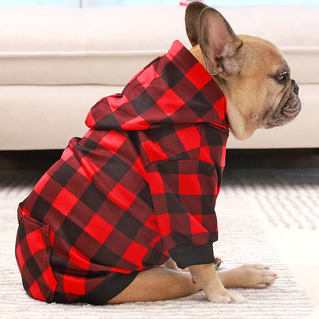 Plaid Snuggle Hoodie + Scarf Combo