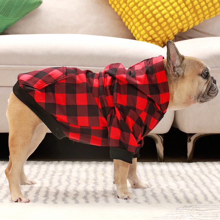 Plaid Snuggle Hoodie + Scarf Combo