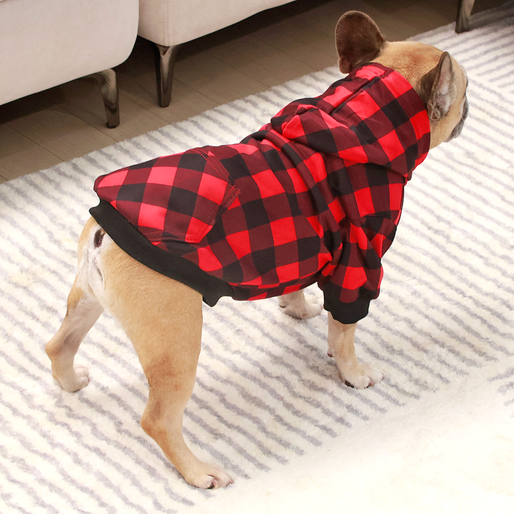 Plaid Snuggle Hoodie + Scarf Combo