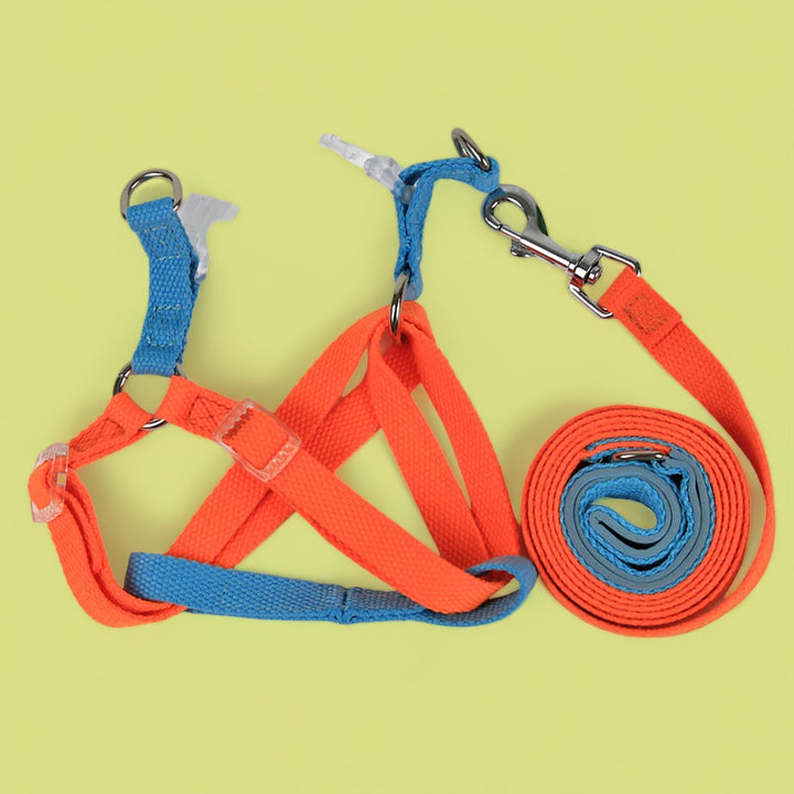Electric Blue/Fanta Sleek Easy Peasy Harness Set