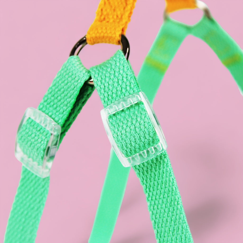Mellow Yellow/Mint Sleek Easy Peasy Harness Set