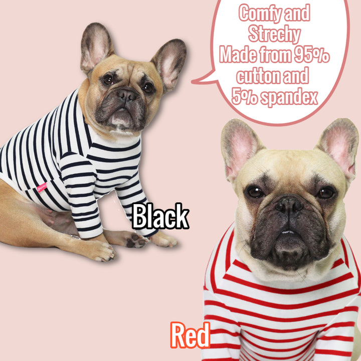 Red French Striped Top