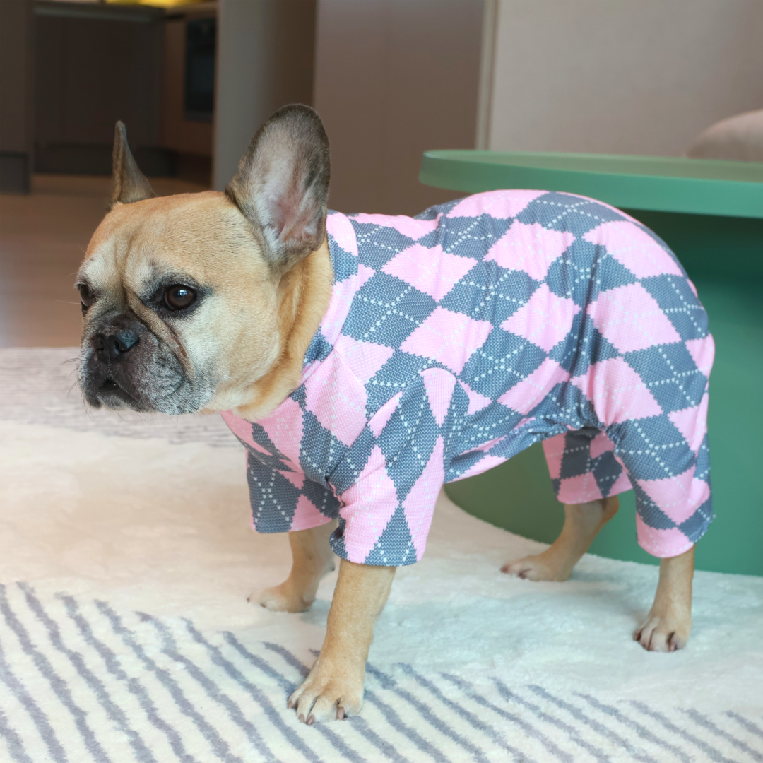 Royal Argyle Soft Pajamas - Pink