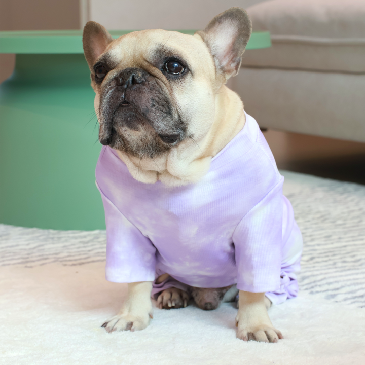 Organic Light Tie Dye Pajamas - PURPLE