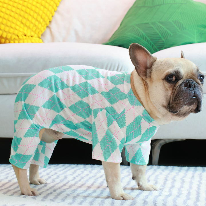 Royal Argyle Soft Pajamas - Turquoise