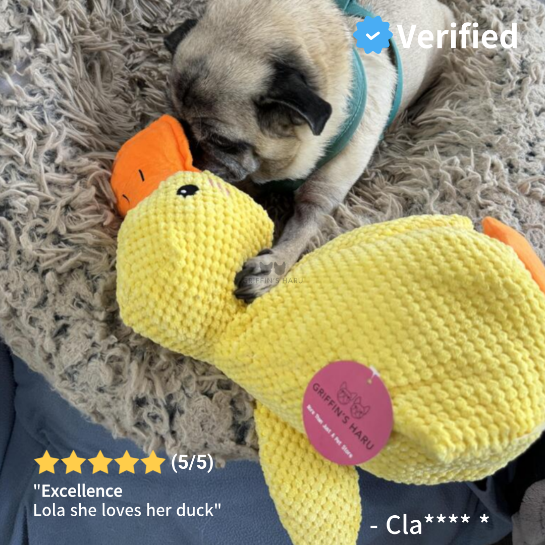 Griffin's Haru Calming Duck - 2 in 1 Dog Toy & Dog Pillow