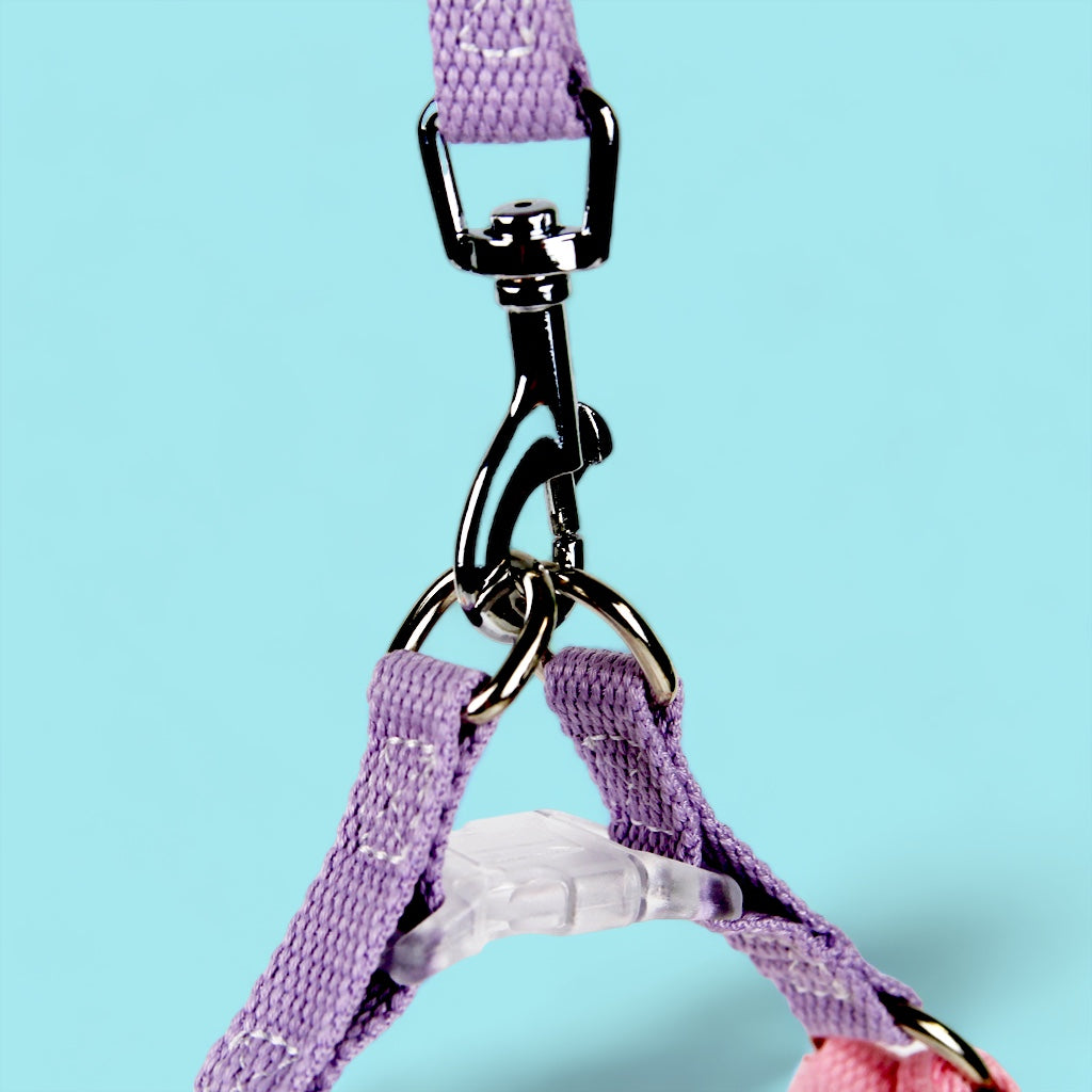 Lavender/Flamingo Sleek Easy Peasy Harness Set