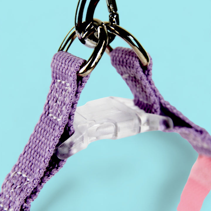 Lavender/Flamingo Sleek Easy Peasy Harness Set