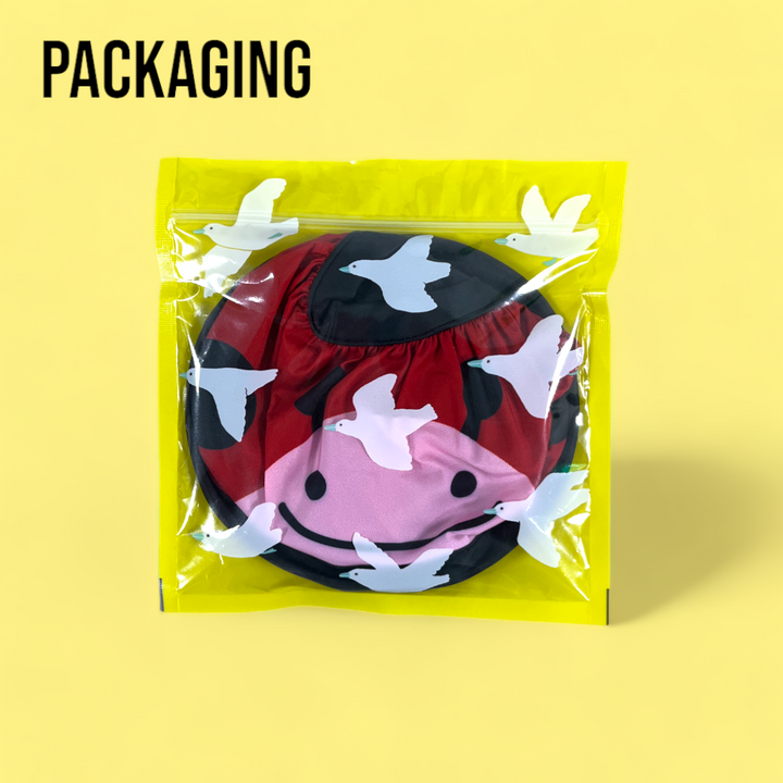 Doggo Ear Protector Shower Cap - Ladybug