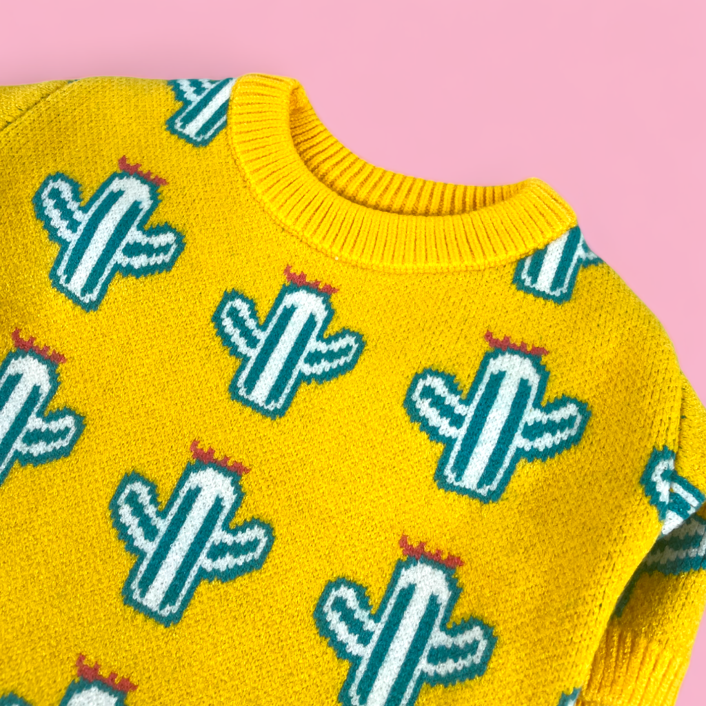 Soft Cactus Sweater - Yellow