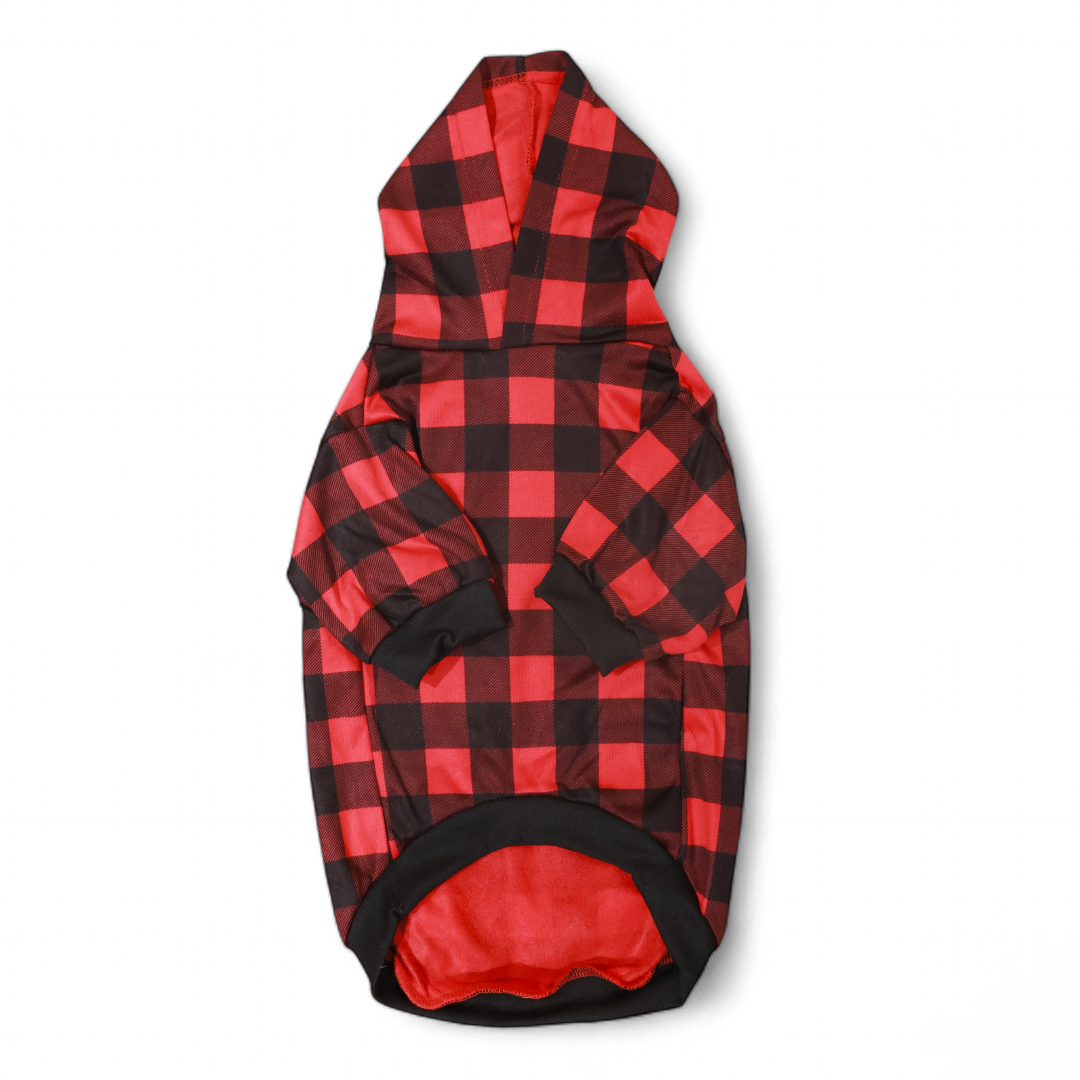 Plaid Snuggle Hoodie + Scarf Combo