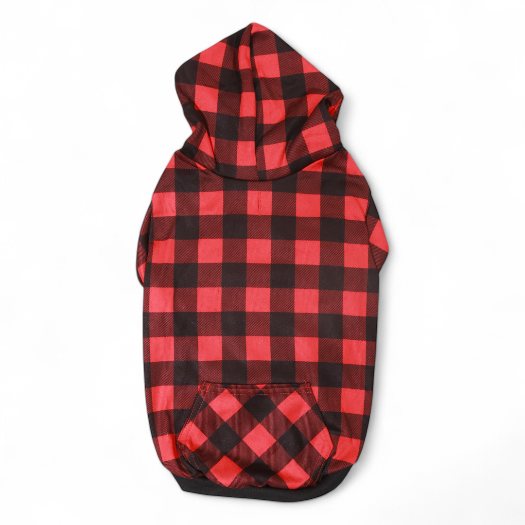 Plaid Snuggle Hoodie + Scarf Combo