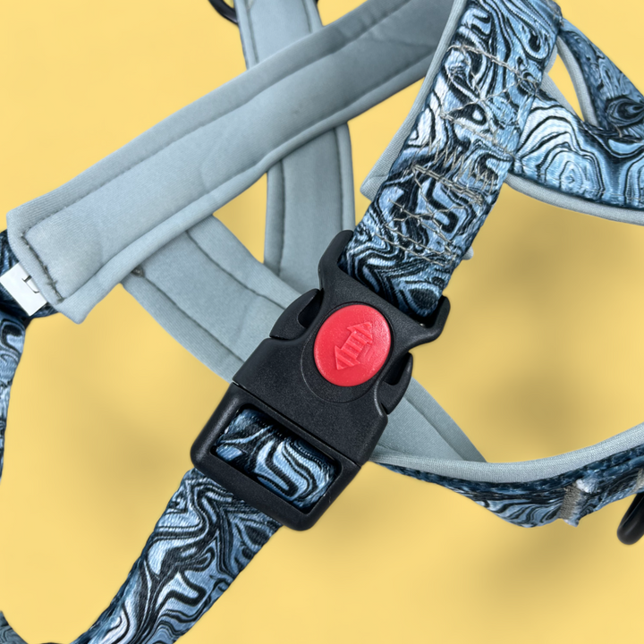 No Pull Padded Doggo Harness Set - Storm Gray