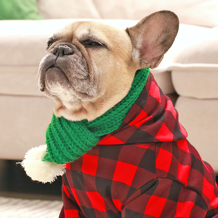 Plaid Snuggle Hoodie + Scarf Combo