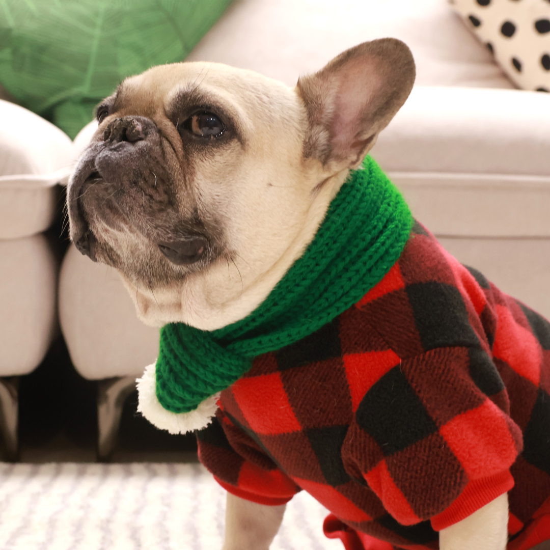 Plaid Snuggle PJ's + Scarf Combo